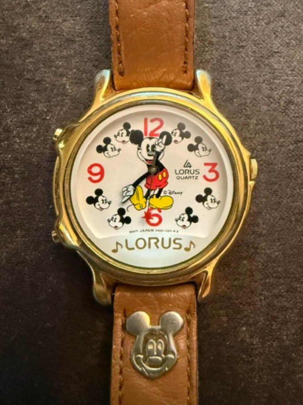 Vintage Lorus Disney Mickey Mouse Musical Watch 🎵 WORKING!